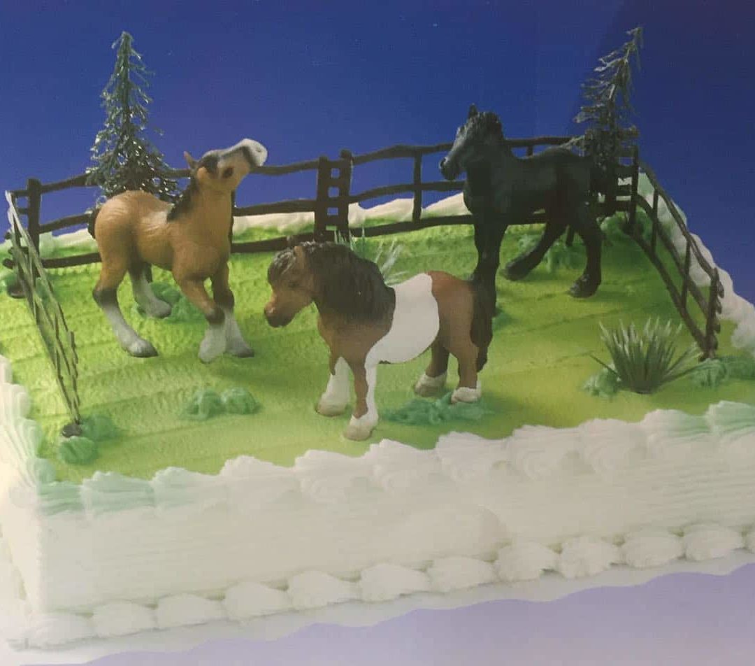 Süße Ponytorte zur Geburtstagsfeier