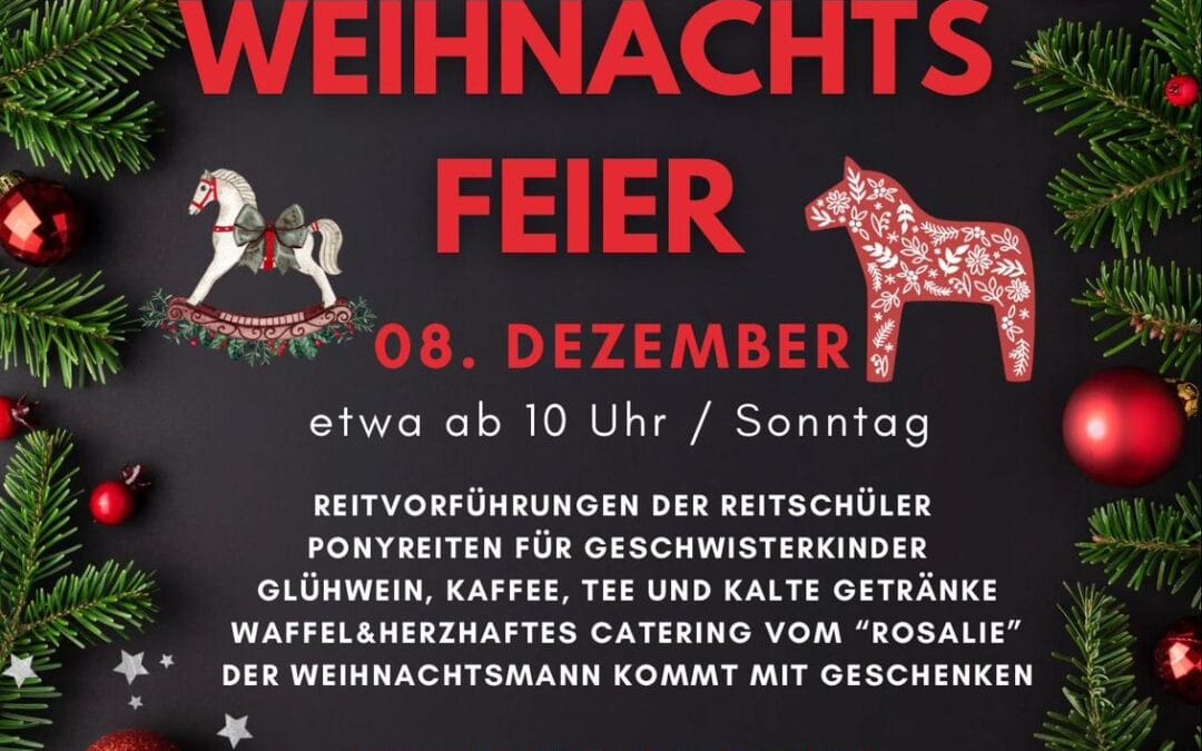 Weihnachtsfeier Reitschule