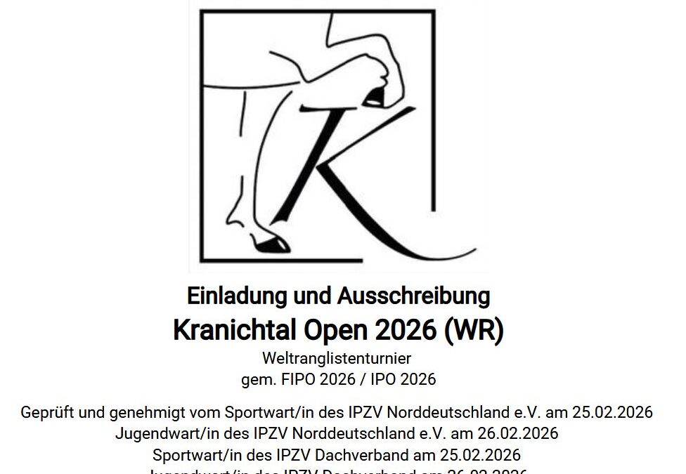 Ab heute könnt ihr nennen – Kranichtal Open!