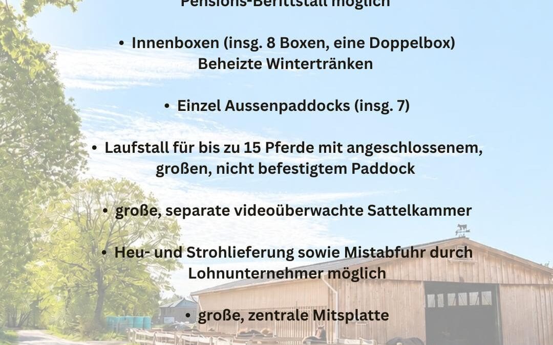 Pferdestall zu verpachten