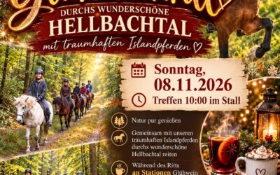 Glühweinritt durchs wunderschöne Hellbachtal