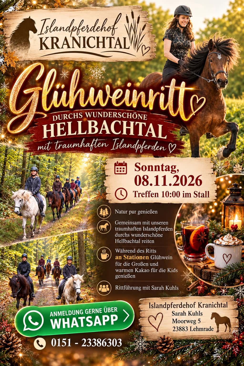 whatsapp image 2026 10 08 at 18.26.26 Flyer für Glühweinritt mit Islandpferden im Hellbachtal